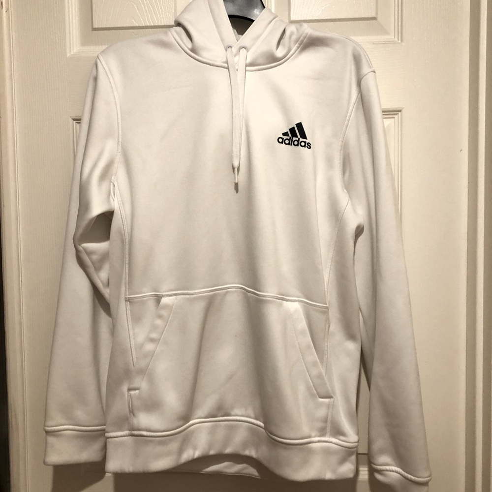 Adidas White Climawarmth Hoodie